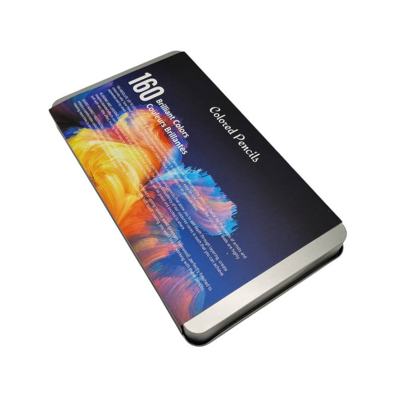 مداد رنگی برلیانت 160 رنگ مدل جعبه فلزی