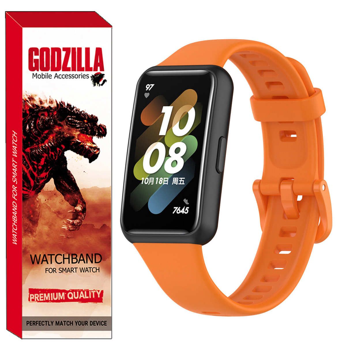 بند گودزیلا مدل SILICONE مناسب برای مچ بند هوشمند هوآوی Band 7