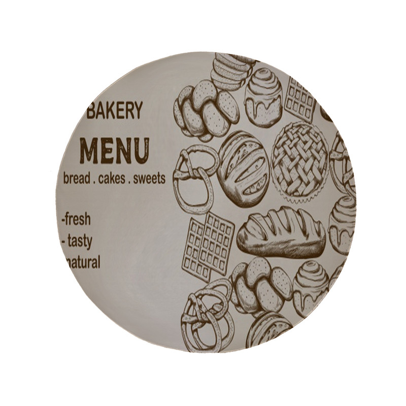 پادری مدل دایره طرح نان کد 8241 سایز 90 × 90 سانتی متر