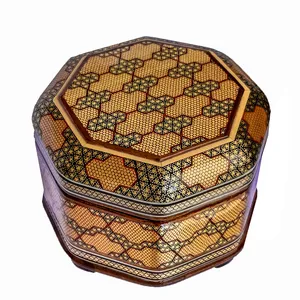 جعبه جواهرات خاتم کاری کد S.S 160