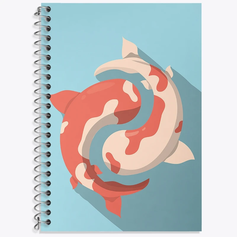 دفتر لغت 50 برگ خندالو طرح ماهی کد N1284