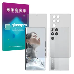 Glass Pro Hydrogel model Matte Screen Protector for ZTE nubia RedMagic 11 Pro (China) mobile phone along with the back protector