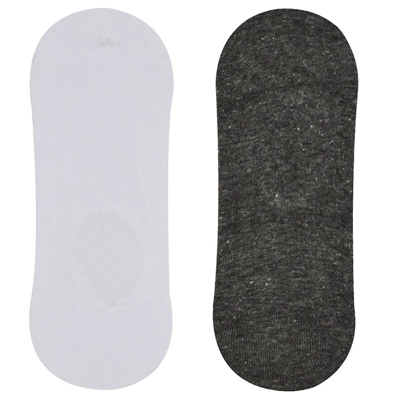 جوراب مردانه دل مد گروپ مدل 249010001 مجموعه دو عددی نخ پنبه  رنگ سفید