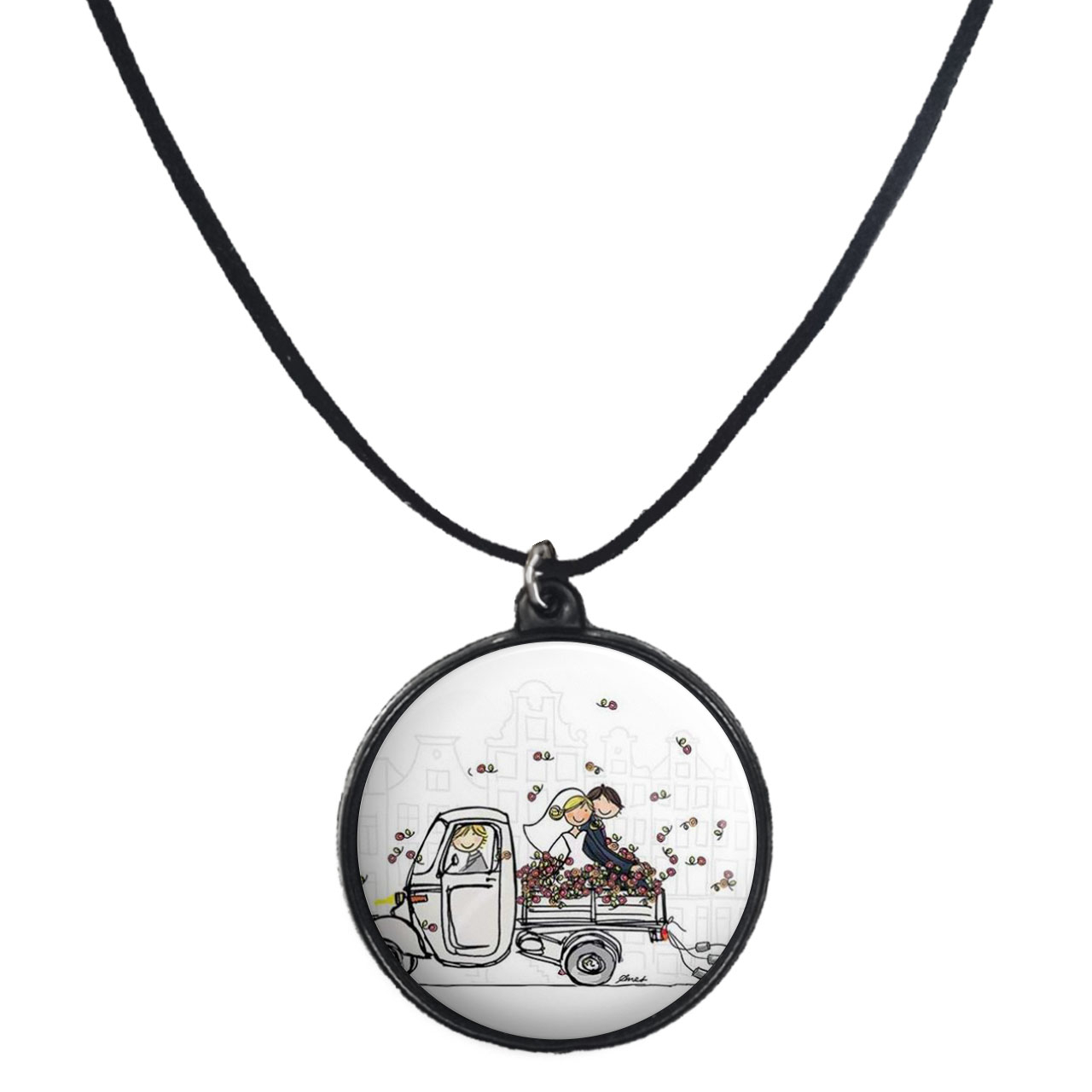 گردنبند پرمانه طرح عاشقانه کد pmb.5581 مدل دو طرفه