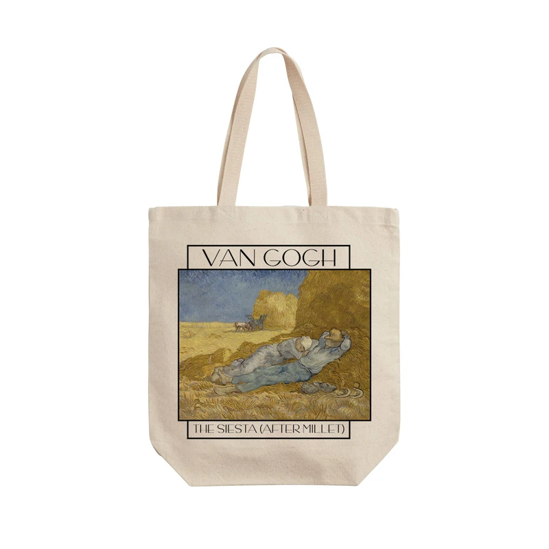 ساک خرید ترمه طراحان ایده مدل استراحت از ونگوگ کد art011 - L