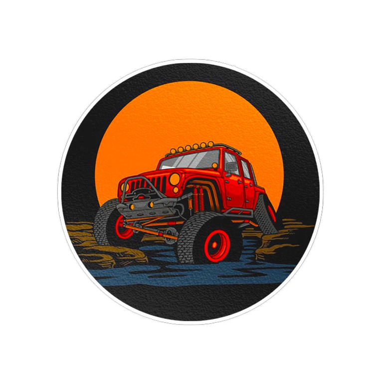 استیکر لپ تاپ ماسا دیزاین طرح OFF ROAD مدل STK967