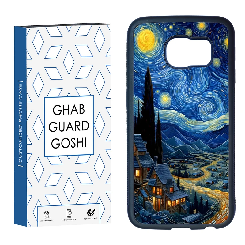 کاور قاب گارد گوشی طرح ونگوگ کد TPU-069 مناسب برای گوشی موبایل سامسونگ Galaxy S7