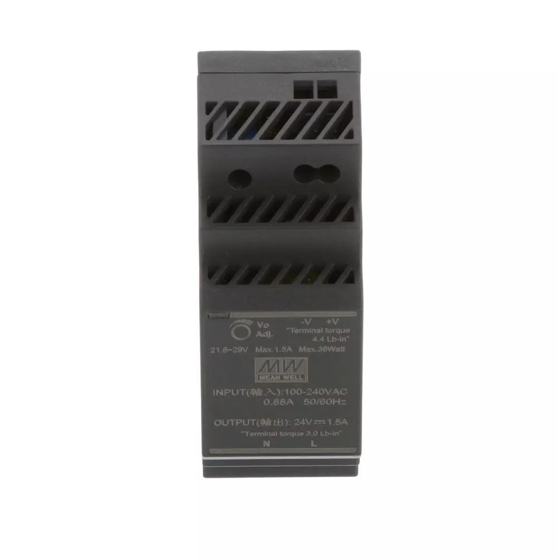 منبع تغذیه 24 ولت 1.5 آمپر مینول مدل HDR-30-24 منبع تغذیه 24 ولت 1.5 آمپر مینول مدل HDR-30-24