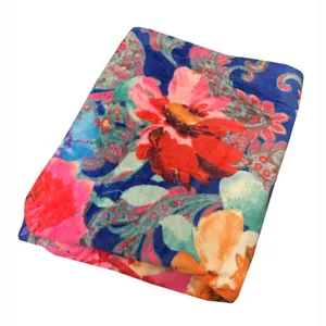 پتو مسافرتی مدل Bigflower سایز 190x270 سانتی متر