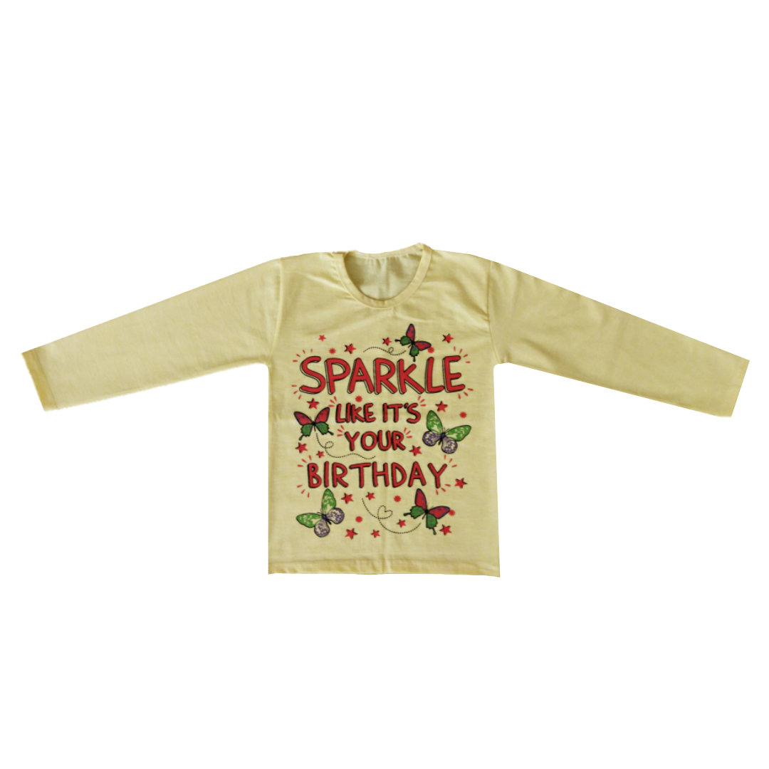 تی شرت دخترانه مدل SPARKLE