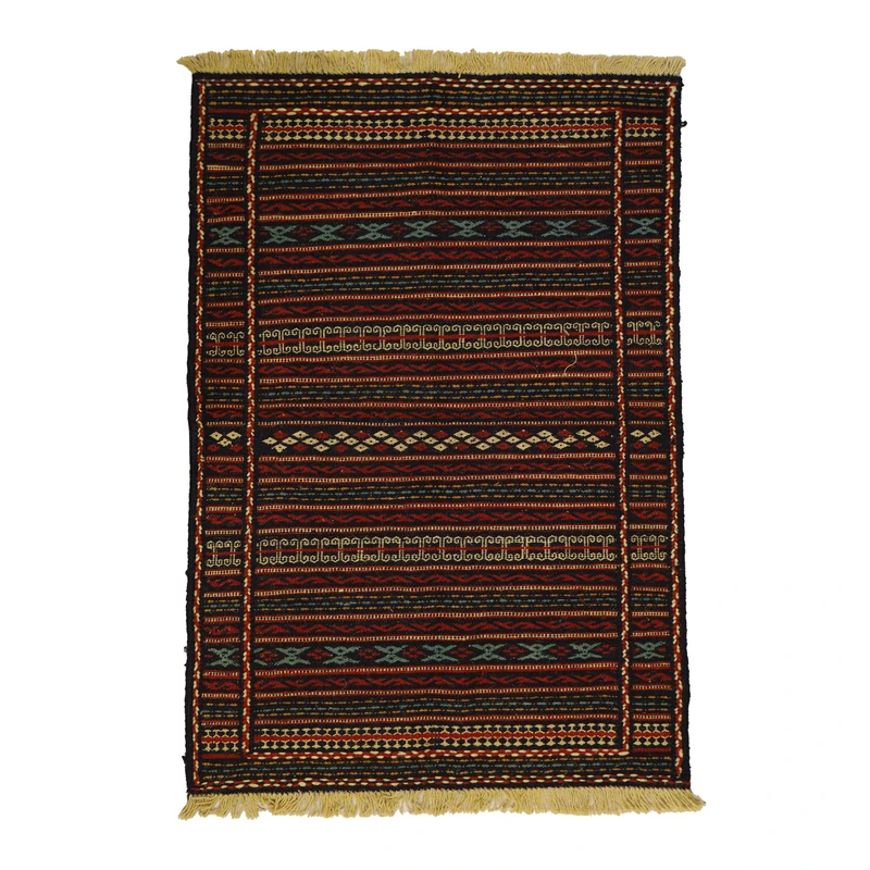 گلیم دستبافت یک و نیم متری مدل کلات کد 4041002