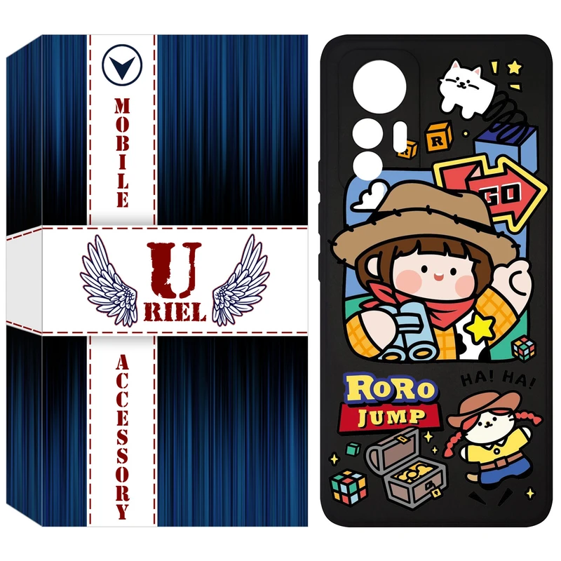 کاور یوریل مدل KSH کد 29 طرح دختر خوشحال مناسب برای گوشی موبایل شیائومی 12 Lite