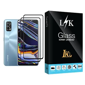 LKG LK Glass MIX002 Screen Protector For Realme 7 Pro Pack Of 2
