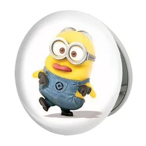 آینه جیبی خندالو طرح مینیون Minion مدل تاشو کد 5913 
