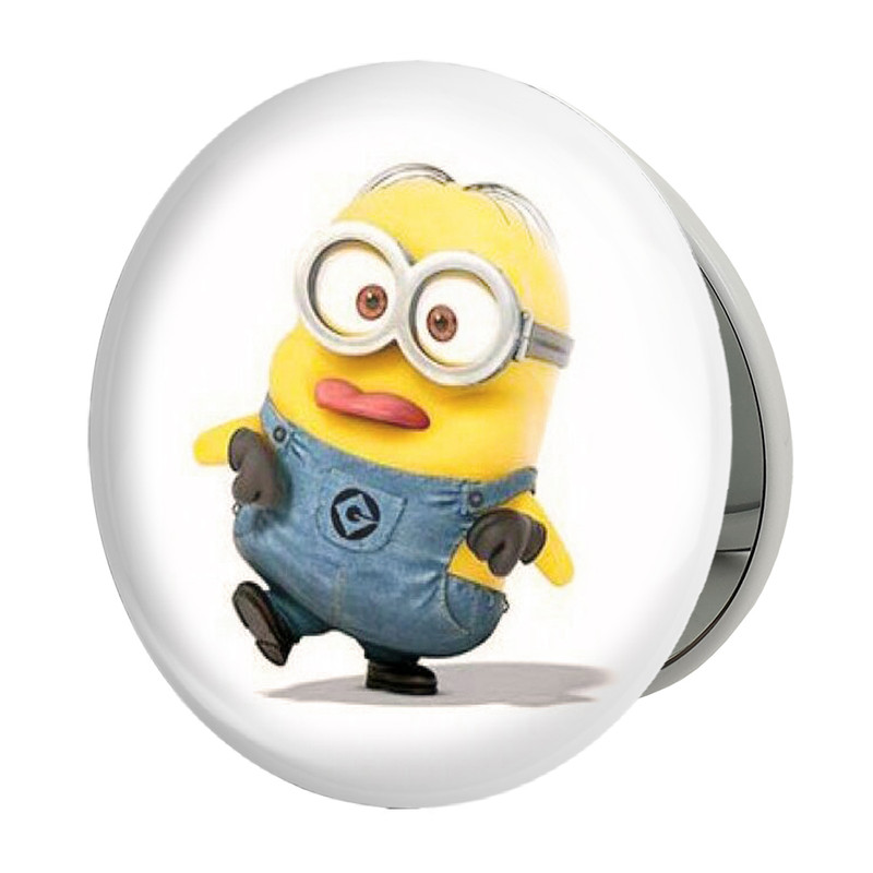 آینه جیبی خندالو طرح مینیون Minion مدل تاشو کد 5913 