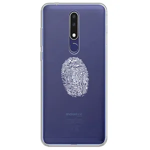 Megafone Finger Print C62-W Cover For Nokia 3.1 Plus