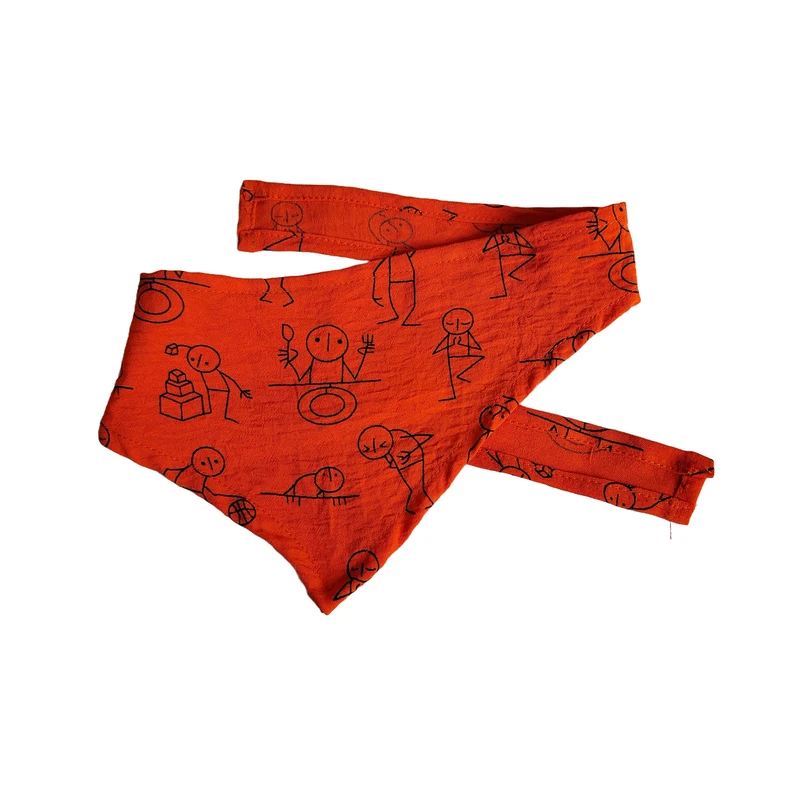 دستمال گردن سگ و گربه مدل باندانا کد 1012