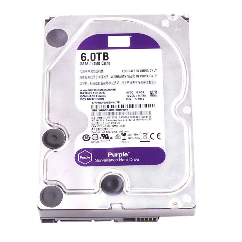 هارددیسک اینترنال وسترن دیجیتال مدل Purple WD60EJRX ظرفیت 6 ترابایت 2