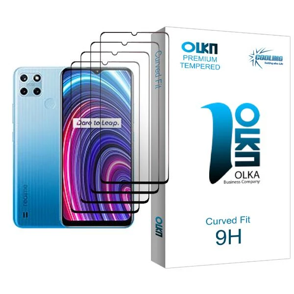 محافظ صفحه نمایش کولینگ مدل Olka Glass MIX004 مناسب برای گوشی موبایل ریلمی C25Y بسته چهار عددی