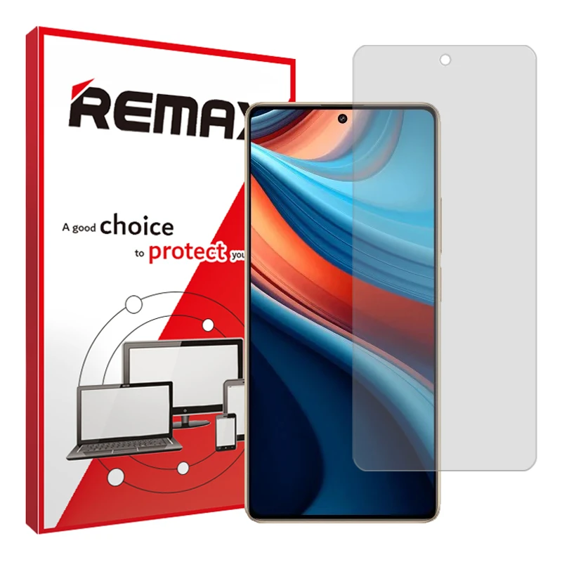 محافظ صفحه نمایش شفاف ریمکس مدل Resistant مناسب برای گوشی موبایل شیائومی Redmi Note 13R Pro