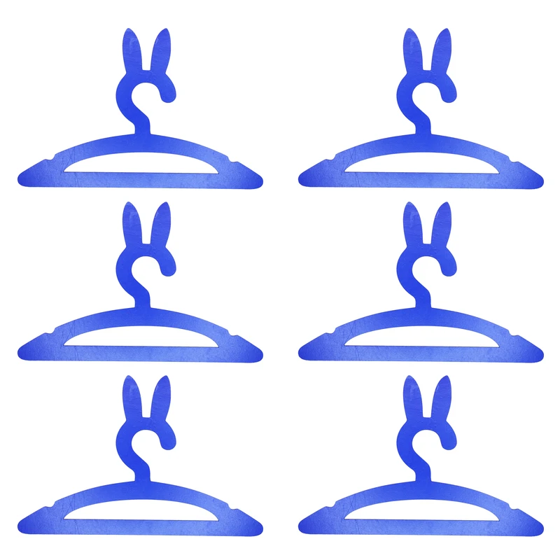 چوب لباسی نوزاد مدل خرگوش کد A06 مجموعه 6 عددی