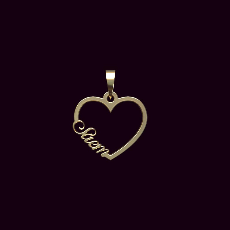 آویز گردنبند طلا 18 عیار زنانه مدوپد مدل اسم صائم saem کد PB1-10135