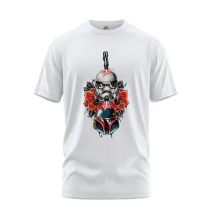 تی شرت آستین کوتاه مردانه هومرو مدل TW216 طرح جنگ ستارگان