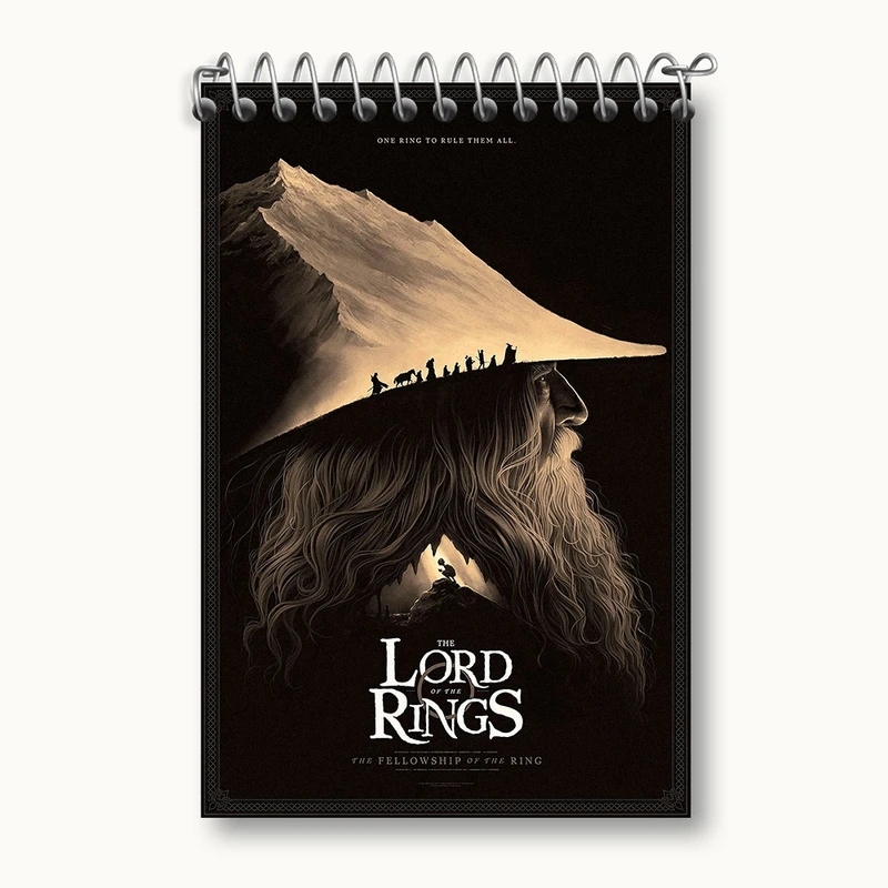 دفتر یادداشت 50 برگ خندالو مدل ارباب حلقه ها کد F258