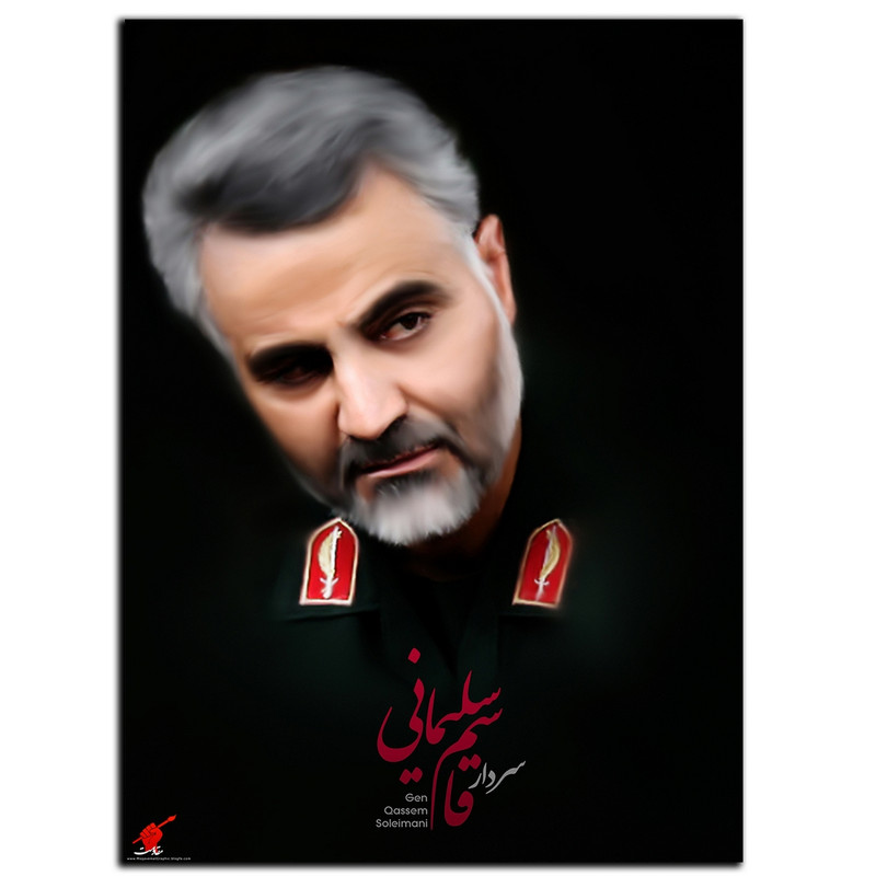تابلو شاسی بکلیت طرح سردار قاسم سلیمانی مدل SH-7025