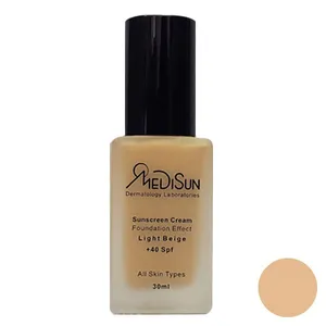کرم پودر مدیسان مدل Light Beige حجم  30 میلی لیتر