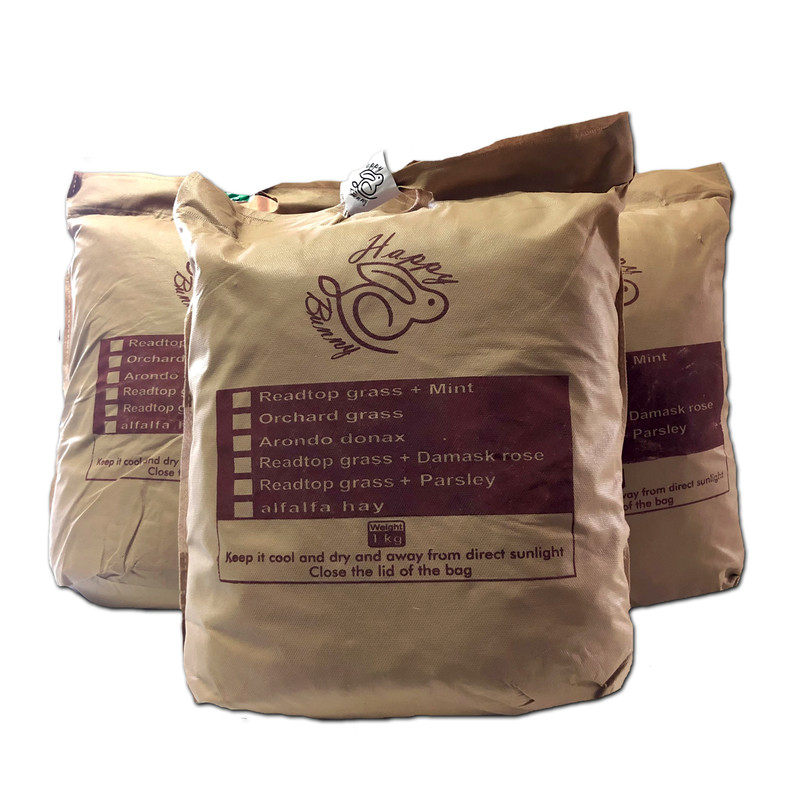 غذای خرگوش و خوکچه هندی مدل happy bunny وزن 1 کیلوگرم