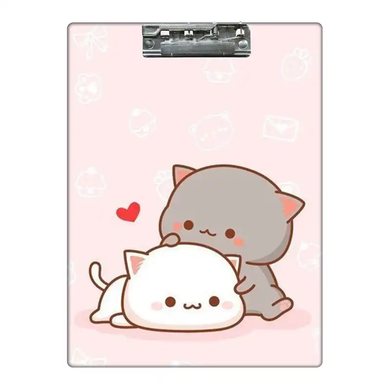 تخته شاسی طرح بچه گربه عاشقانه کد 0995843 سایز A4