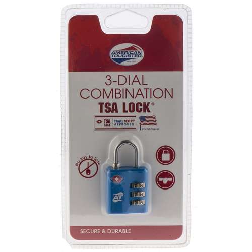 قفل رمزی آمریکن توریستر مدل 3 Dial Combination کد z19-006