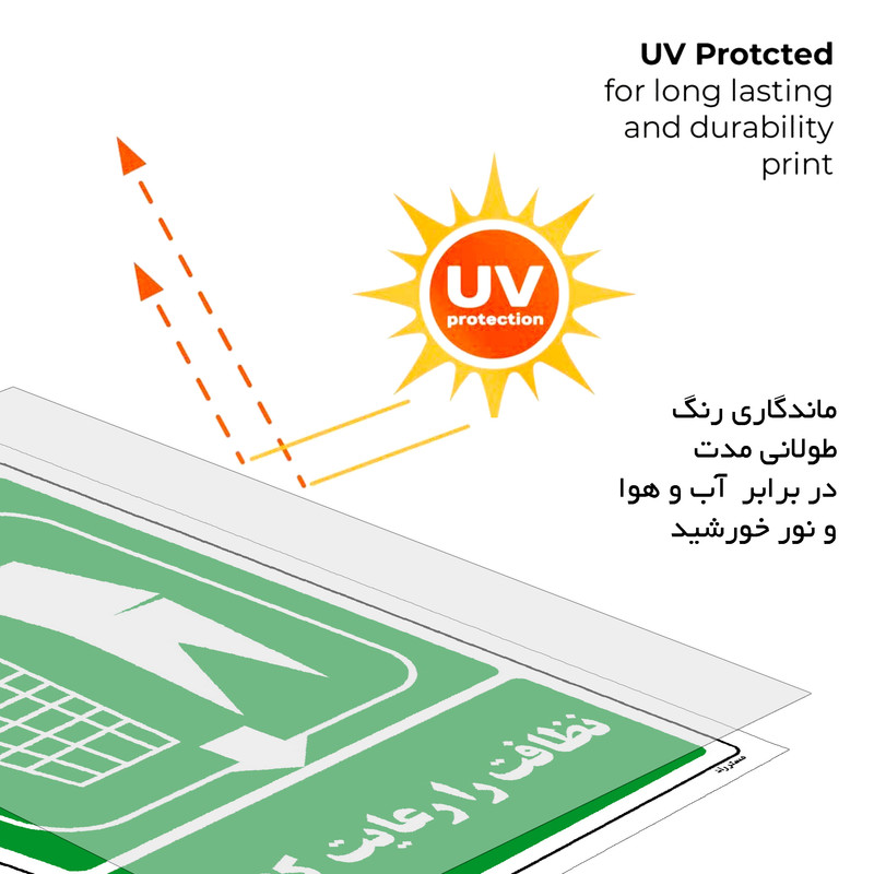 برچسب ایمنی مستر راد طرح نظافت را رعایت کنید مدل HSE-OSHA-0027