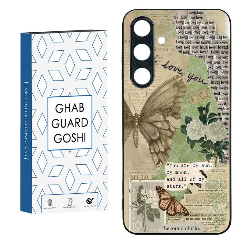 کاور قاب گارد گوشی طرح پروانه کد TPU-162 مناسب برای گوشی موبایل سامسونگ  GALAXY S24 FE  