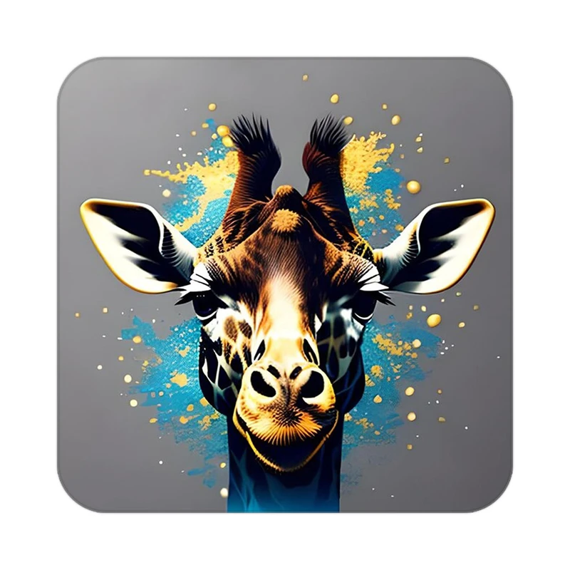 زیر لیوانی کاکتی طرح حیوانات رنگی مدل mp26294