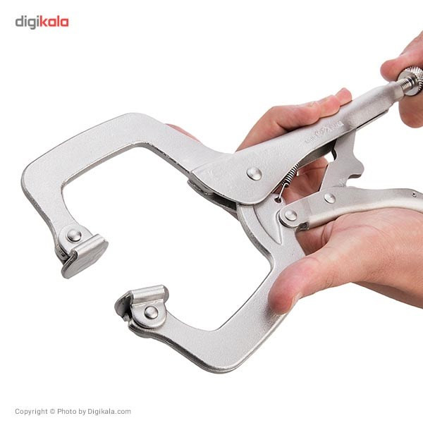 انبر قفلی C شکل ایران پتک مدل HE 1110 سایز 11 اینچ