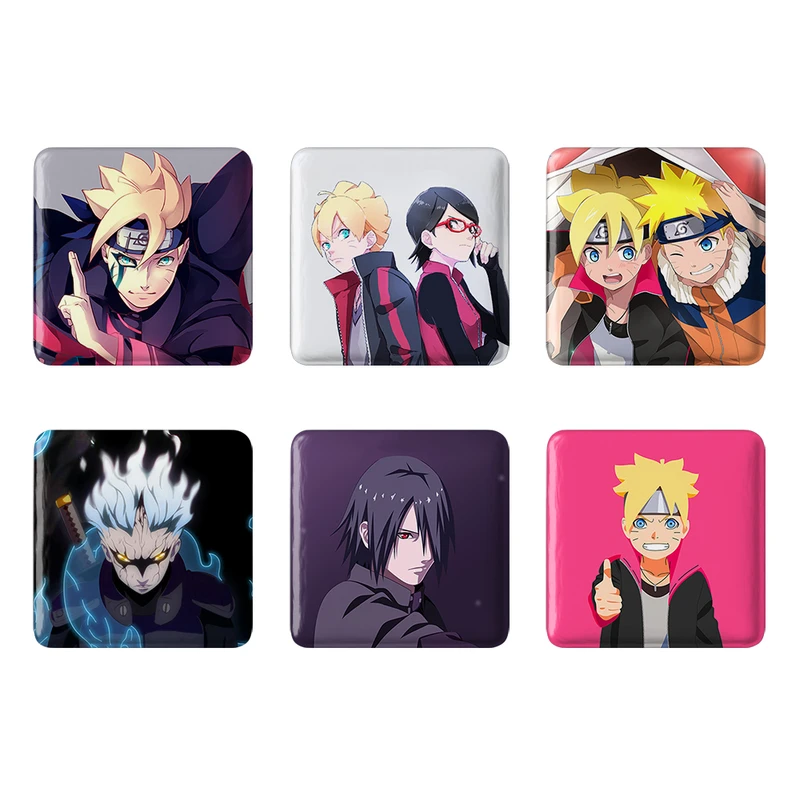 مگنت خندالو طرح انیمه Boruto کد 595A مجموعه 6 عددی