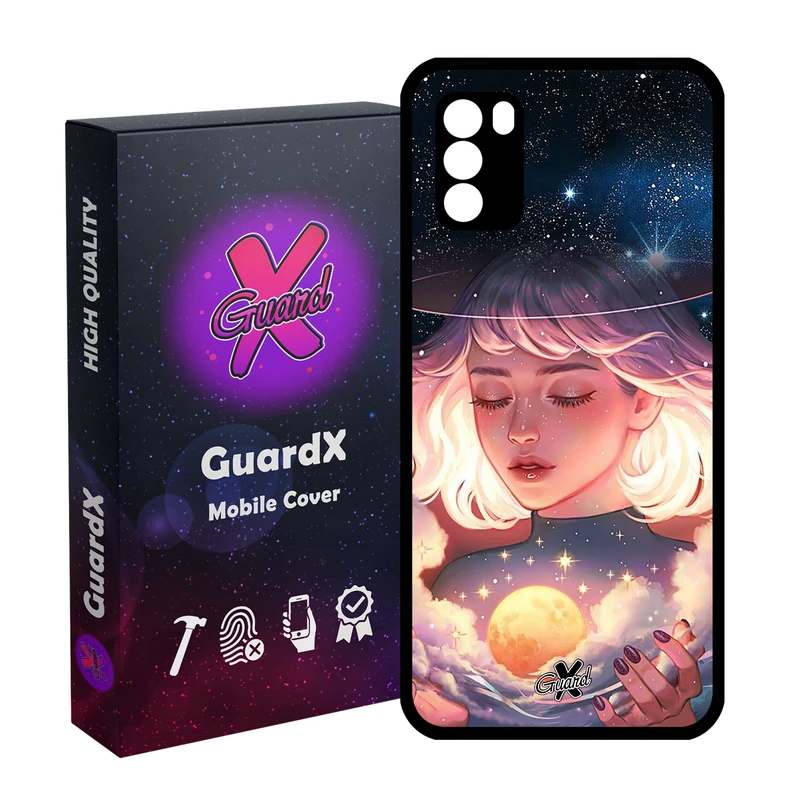 کاور گارد ایکس طرح Girl مدل Glass10059 مناسب برای گوشی موبایل شیائومی Poco M3