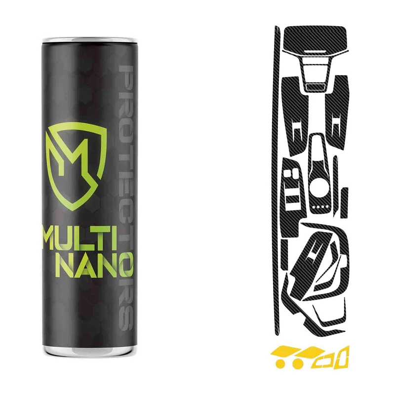 برچسب محافظ کنسول خودرو مولتی نانو طرح کربن مدل X-F1C مناسب برای کی ام سی X5