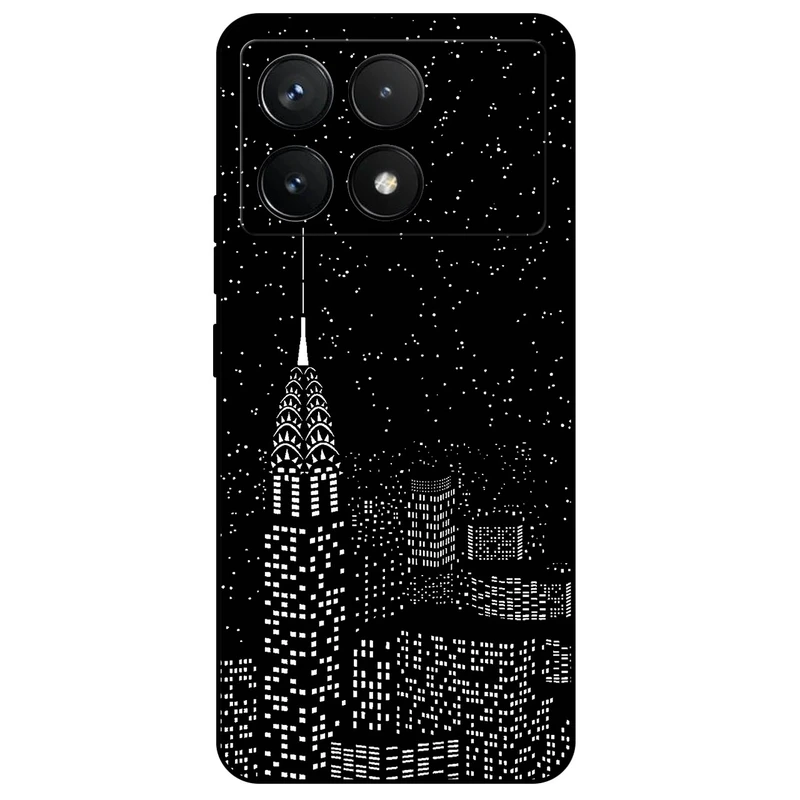 کاور مگافون طرح نیویورک مدل 7768 مناسب برای گوشی موبایل شیائومی Poco F6 Pro    