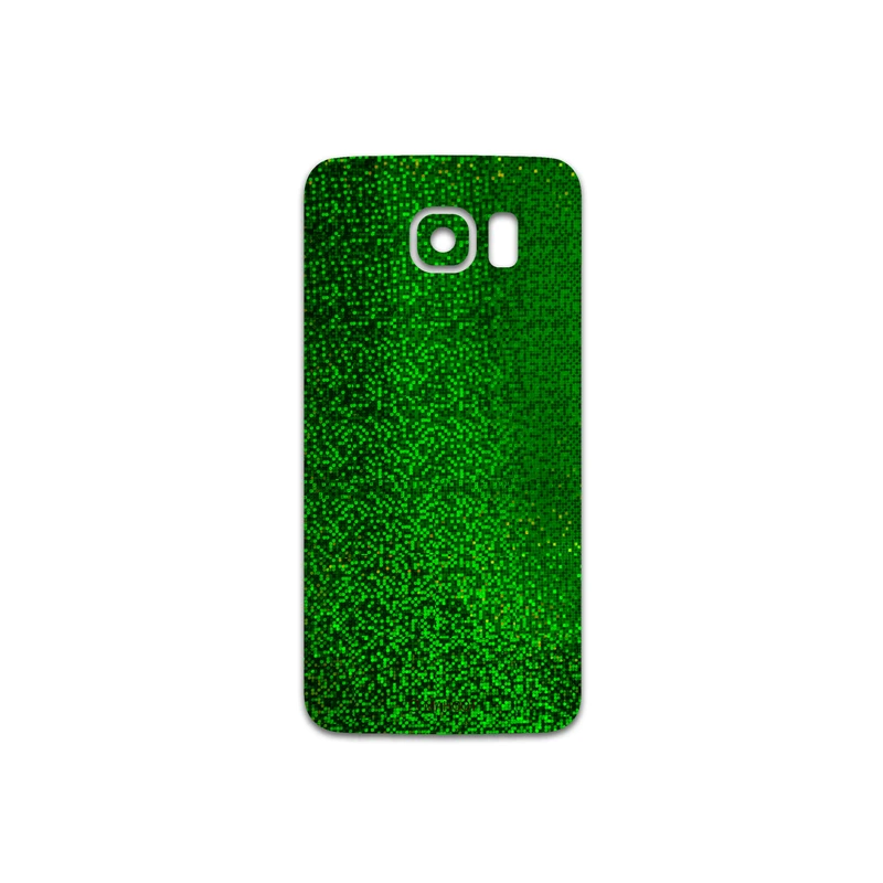 برچسب پوششی ماهوت مدل Green-Holographic مناسب برای گوشی موبایل سامسونگ Galaxy S6