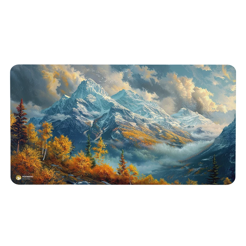 ماوس پد هومرو مدل MX2658 طرح نقاشی طبیعت جنگل و کوهستان