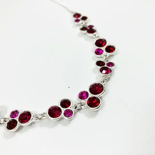 گردنبند زنانه سیکس مدل انار یاقوت