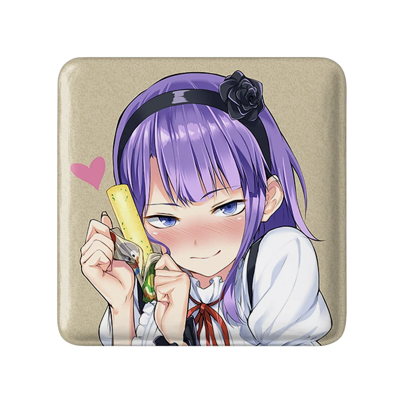 مگنت خندالو طرح شیداره انیمه داگاشی کاشی Dagashi Kashi  مدل مربعی کد 22532