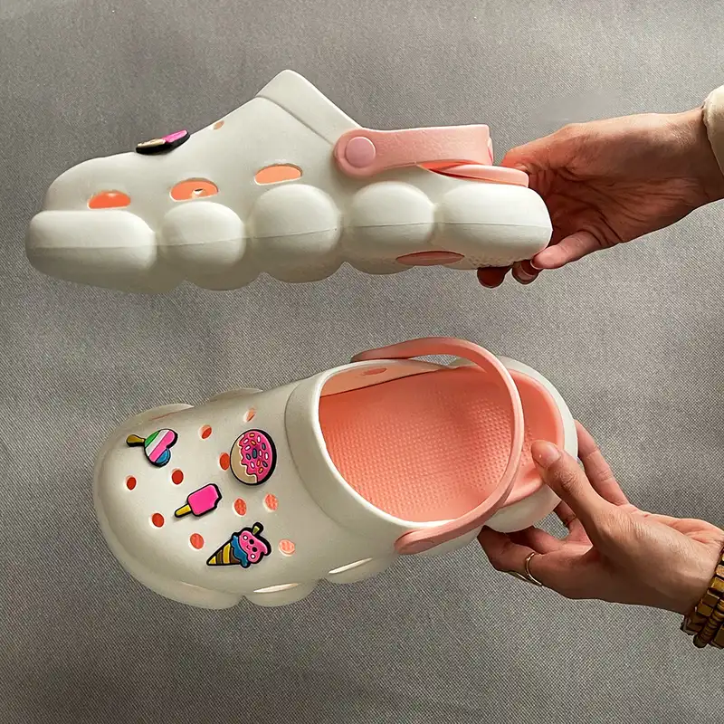 دمپایی زنانه مدل کراکس طرح دونات کد 83-PE