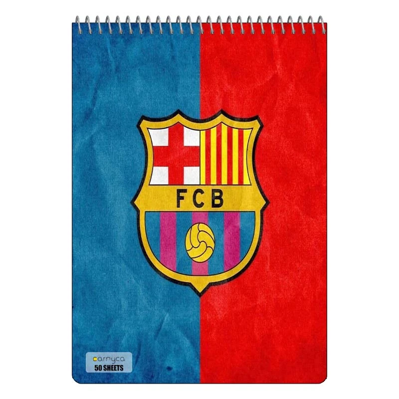 دفتر نقاشی 50 برگ سیمی کارنیکا طرح بارسلونا Barcelona کد 30604