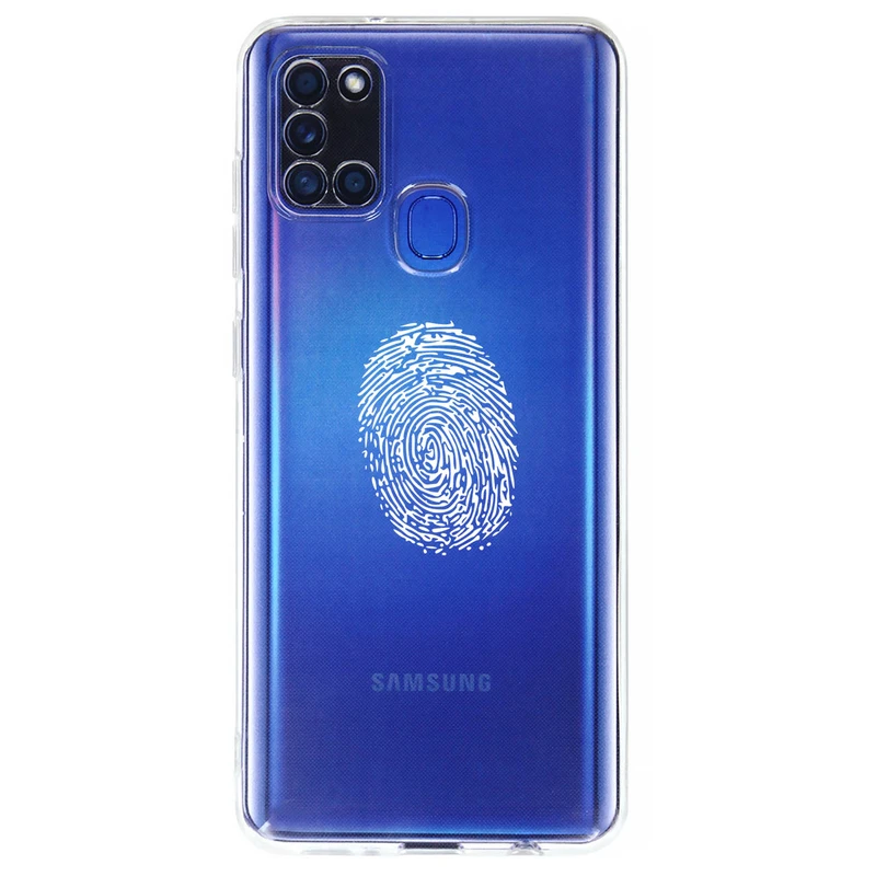 کاور مگافون طرح اثر انگشت مدل C62-W مناسب برای گوشی موبایل سامسونگ Galaxy A21 S