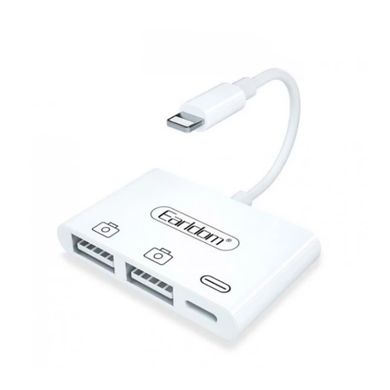 مبدل لایتنینگ به لایتنینگ / USB ارلدام مدل OT44