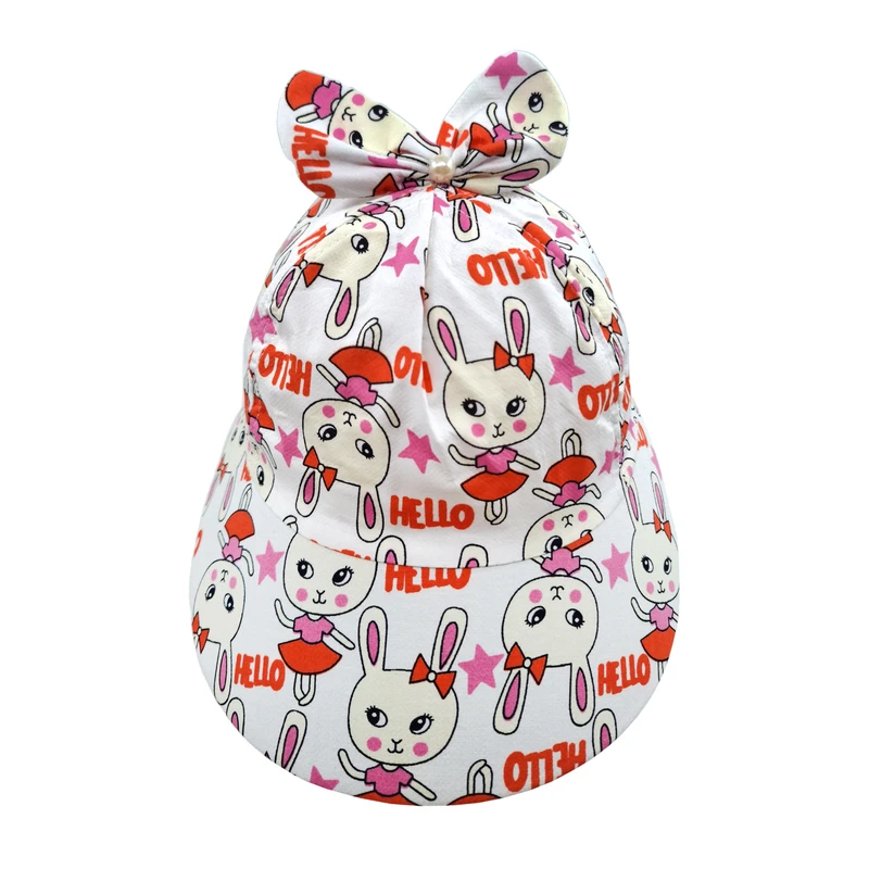 کلاه کپ دخترانه مدل خرگوش کد 1588